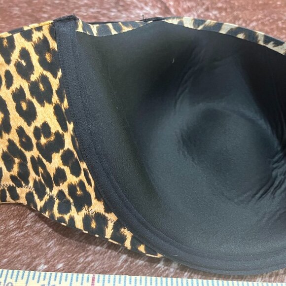 Savage X Fenty Soft N’ Savage Padded Underwire Demi Bra Leopard Animal Print 42D - Picture 6 of 10